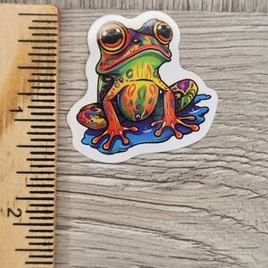 10/$10 Stickers Psychedelic Frogs Frog Sticker